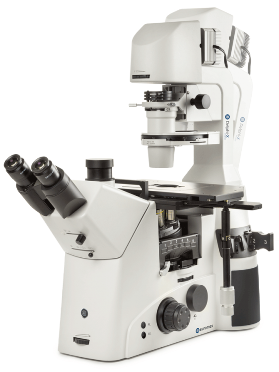 Microscop trinocular Delphi-X Inverso